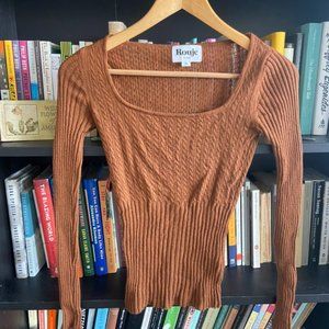 Rouje Light Brown Sweater, size 34/XS